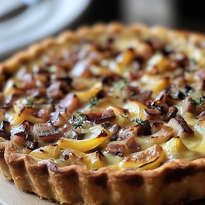 Tarte Poireaux Lardons