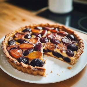 Tarte Pruneaux Rhum