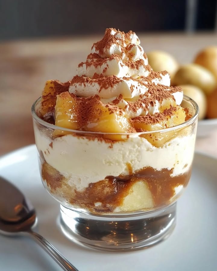 Tiramisu Pommes Caramel