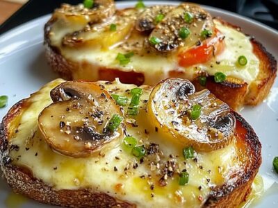 Toasts Champignons Fondants : Recette Facile et Savoureuse