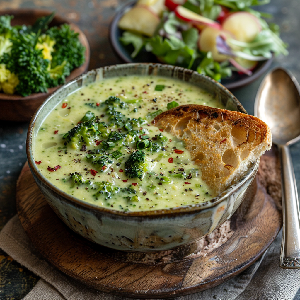 Velouté de brocolis à la crème