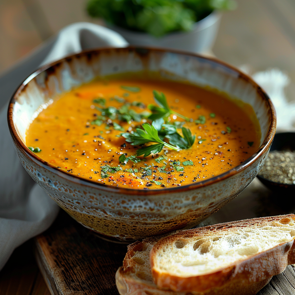 Velouté de carottes au curry
