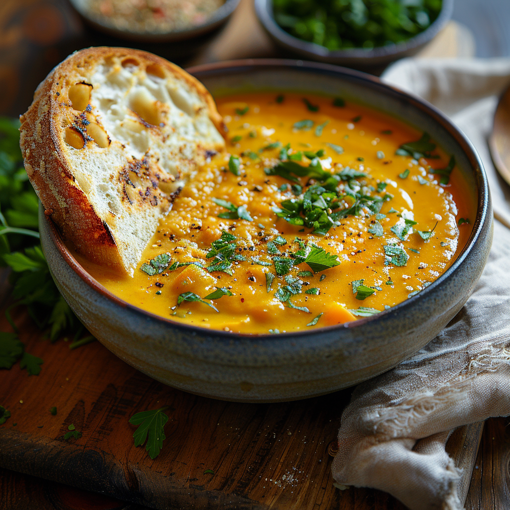 Velouté de carottes au curry