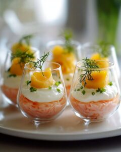 Verrines Thon Mimosa