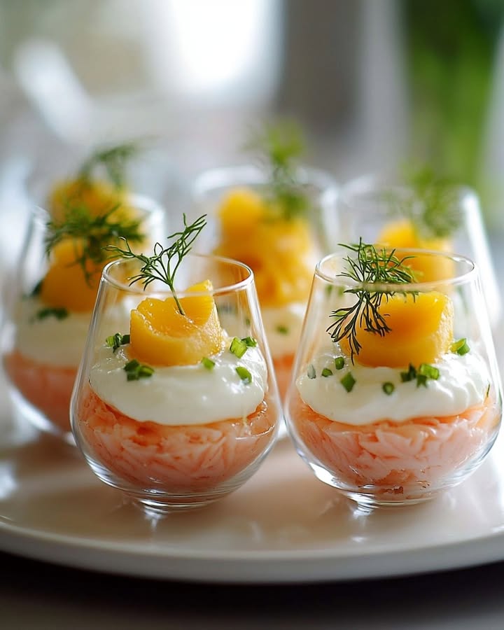 Verrines Thon Mimosa