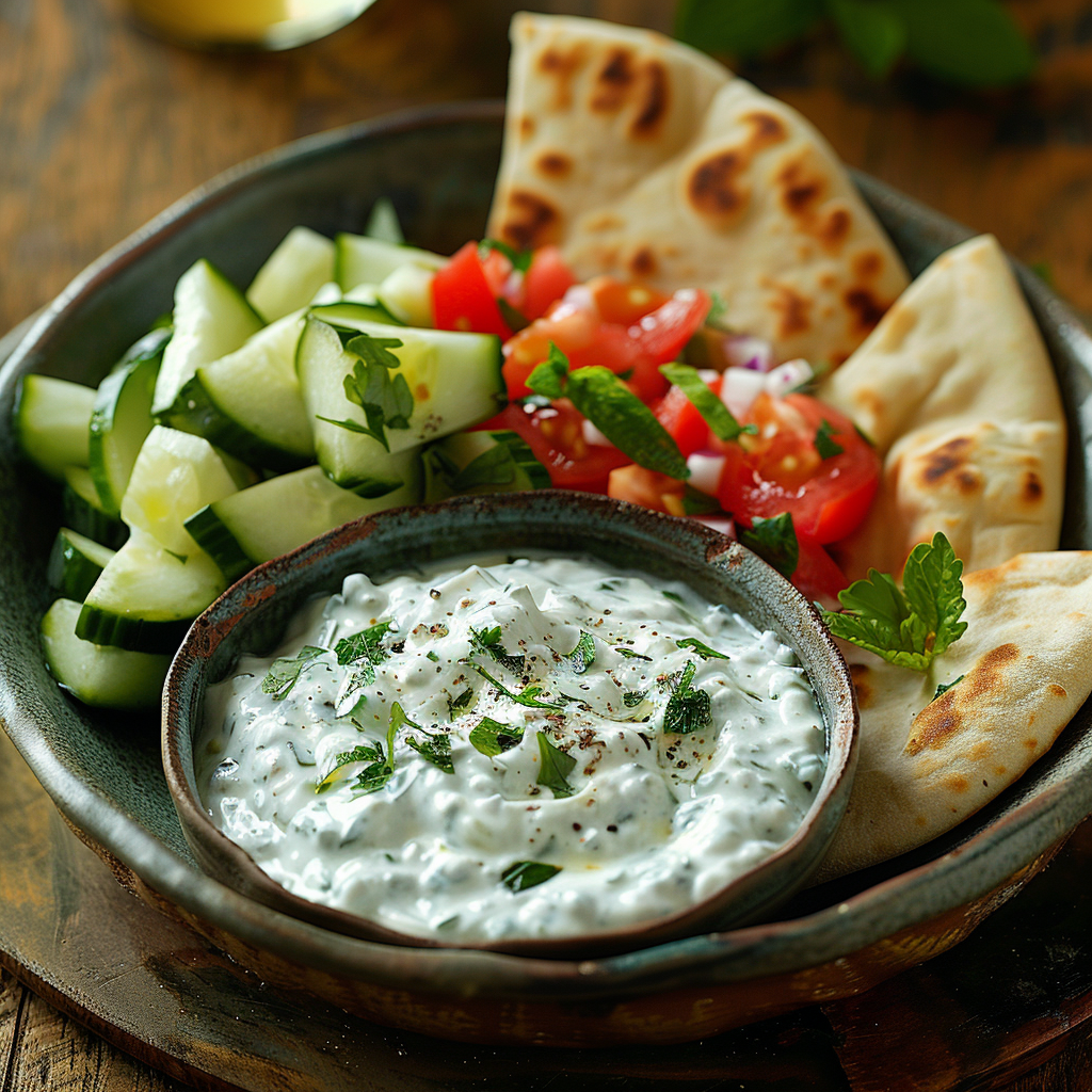 concombre sauce yaourt