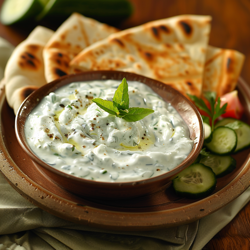 concombre sauce yaourt