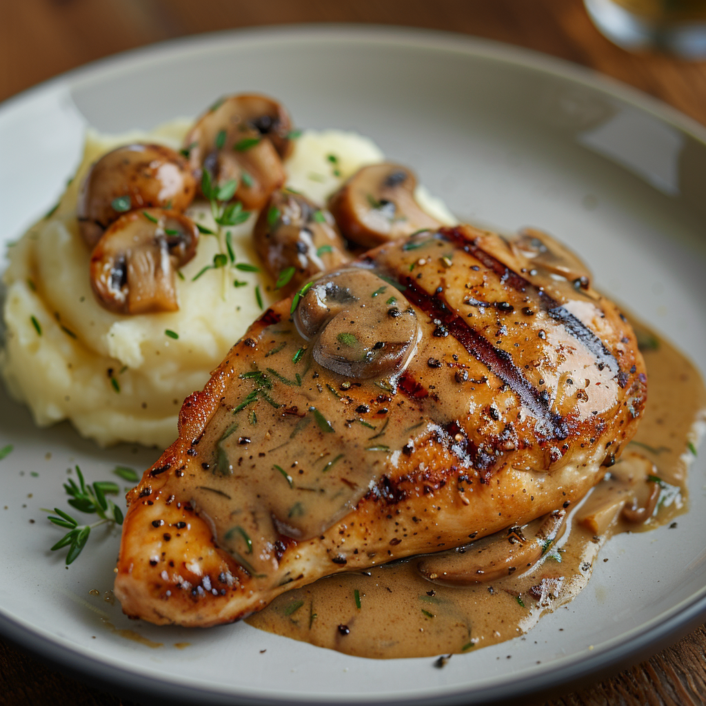 recette sauce aux champignons