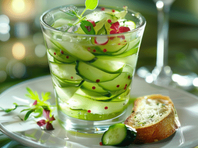 Recette Verrine Concombre Facile et Rapide 🥒