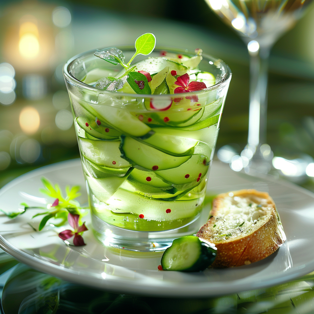 recette verrine concombre