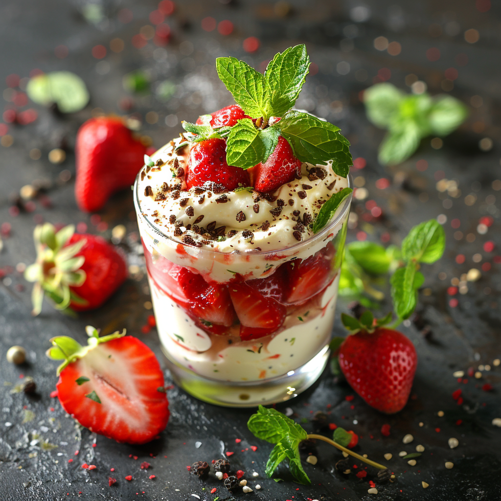 recette verrine fraise mascarpone
