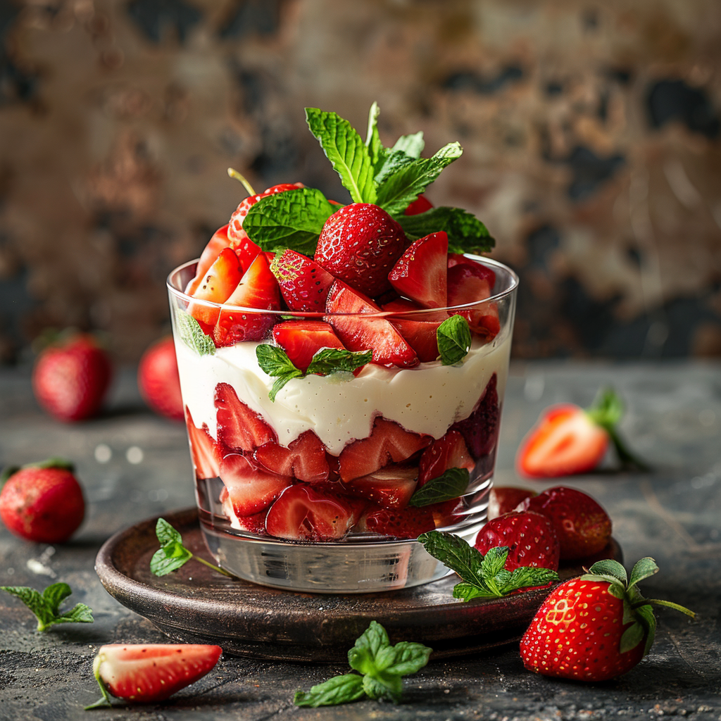 recette verrine fraise mascarpone