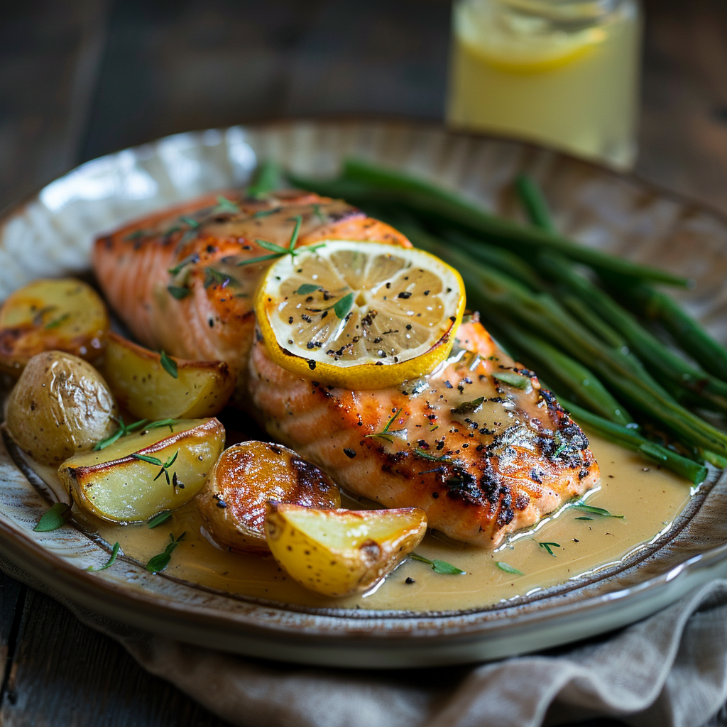 sauce au citron saumon