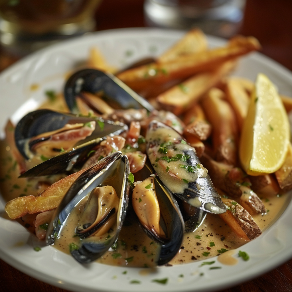 sauce au roquefort pour les moules
