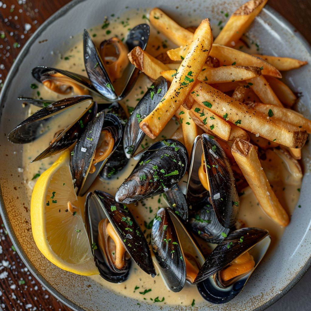 sauce au roquefort pour les moules