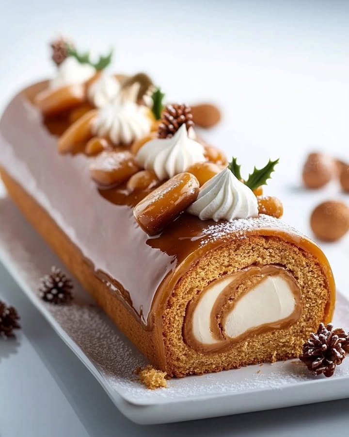 Bûche Caramel Spéculoos