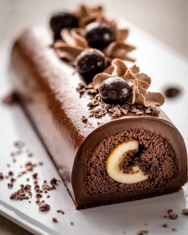 Bûche Chocolat Praliné