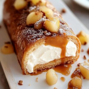 Bûche Pomme-Caramel Gourmande