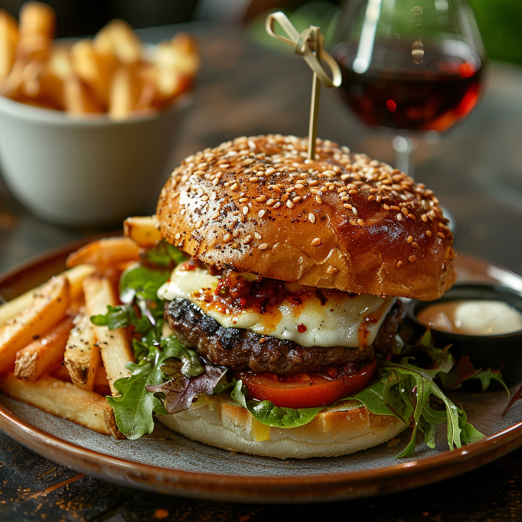 Burger à l’italienne à la mozzarella
