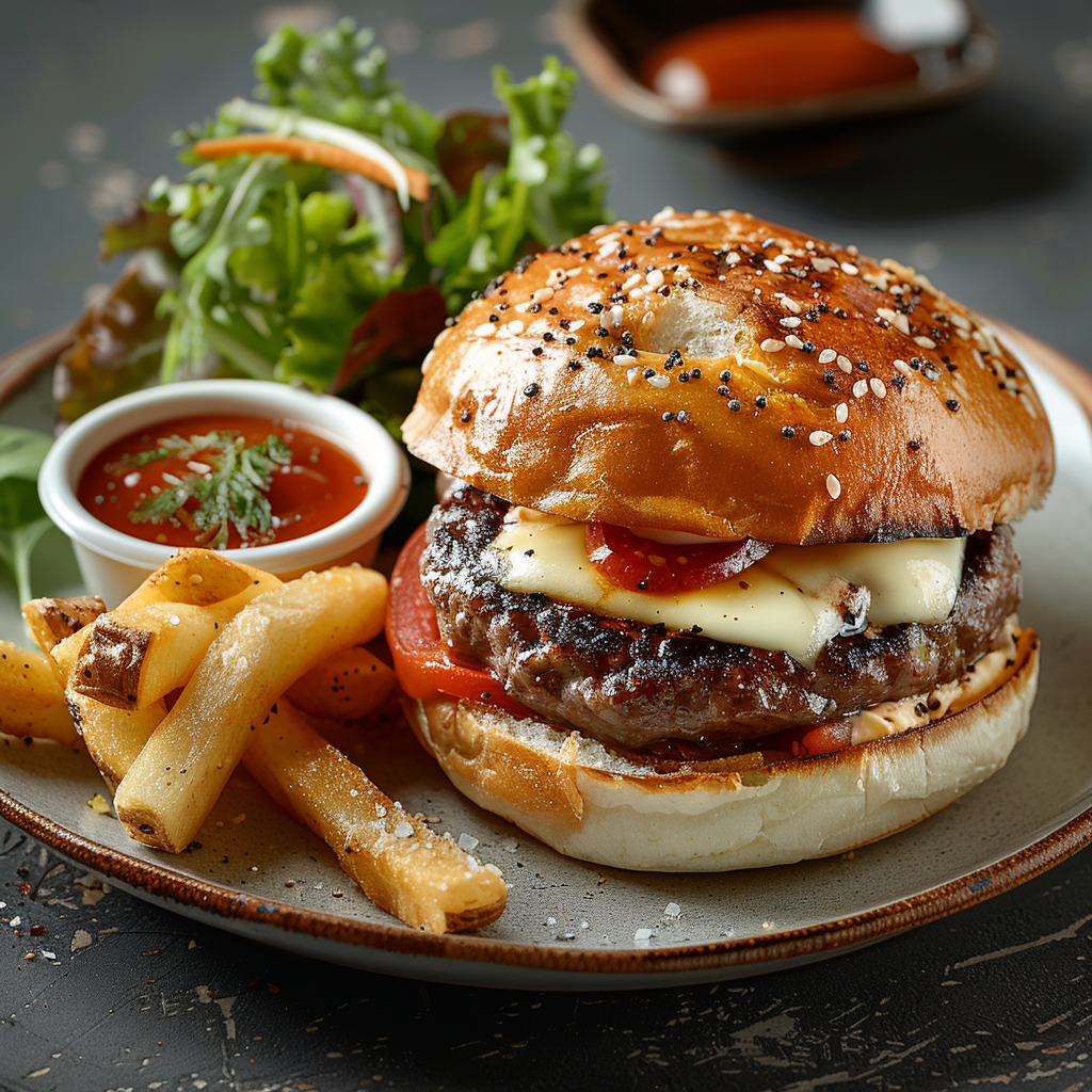 Burger à l’italienne à la mozzarella