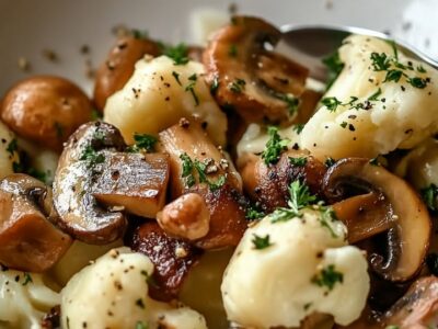 Chou-fleur Champignons Ail facile: meilleur de la semoc