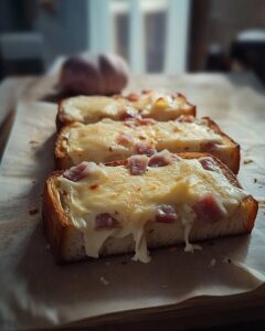 Croque-Monsieur Chèvre Lardons