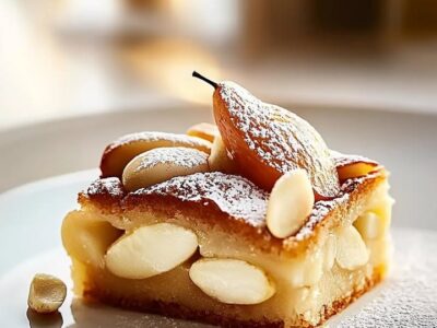 Gâteau Poires Amandes : la recette facile et gourmande
