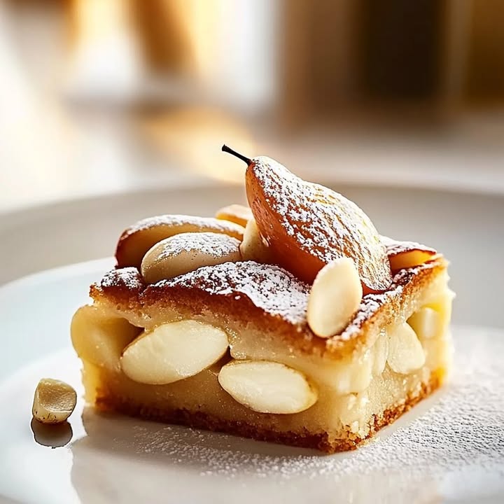 Gâteau Poires Amandes