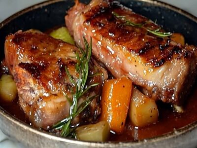 Jarret Porc Moutarde : Recette Facile et Savoureuse