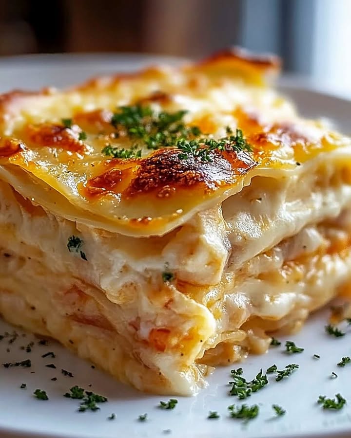 Lasagnes Crevettes Ail