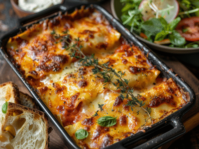Lasagnes à la bolognaise classiques : Recette facile et savoureuse