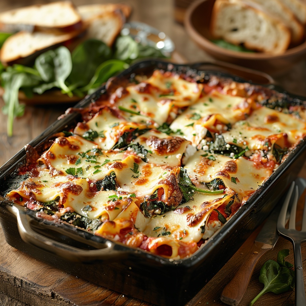 Lasagnes épinards ricotta