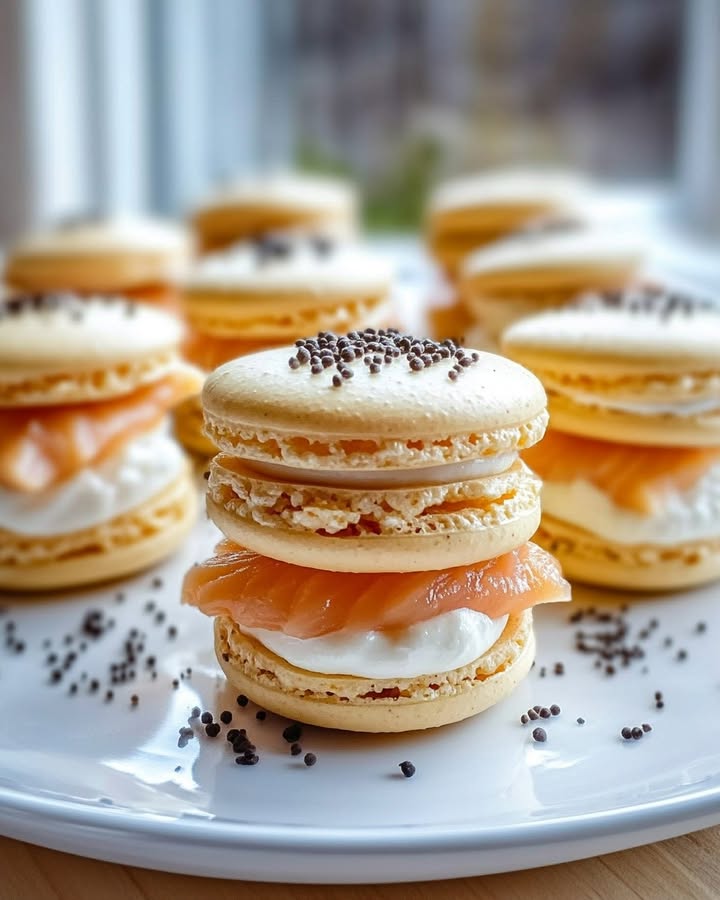 Macarons Saumon Fromage