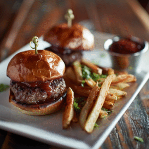 Mini burgers apéritifs maison