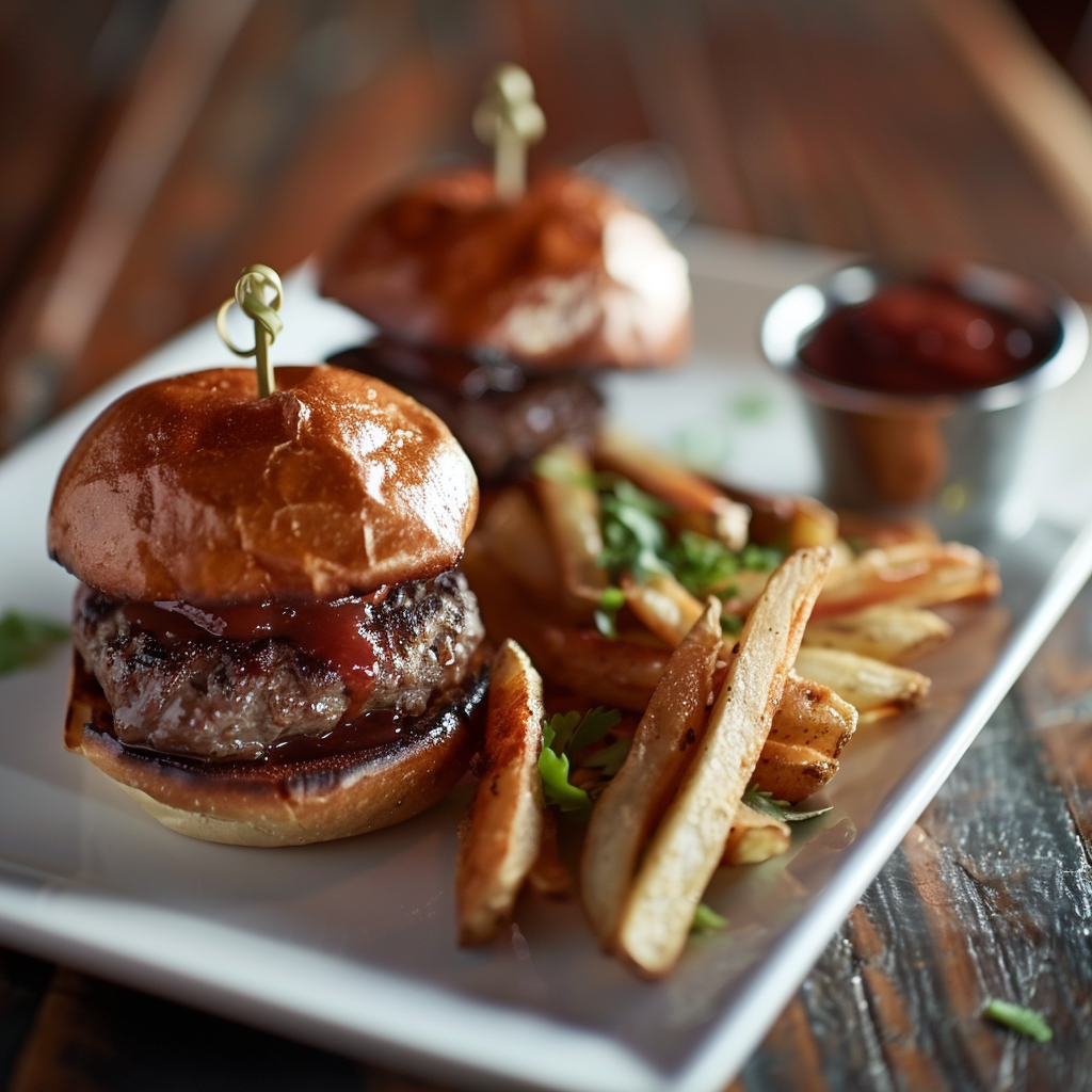 Mini burgers apéritifs maison