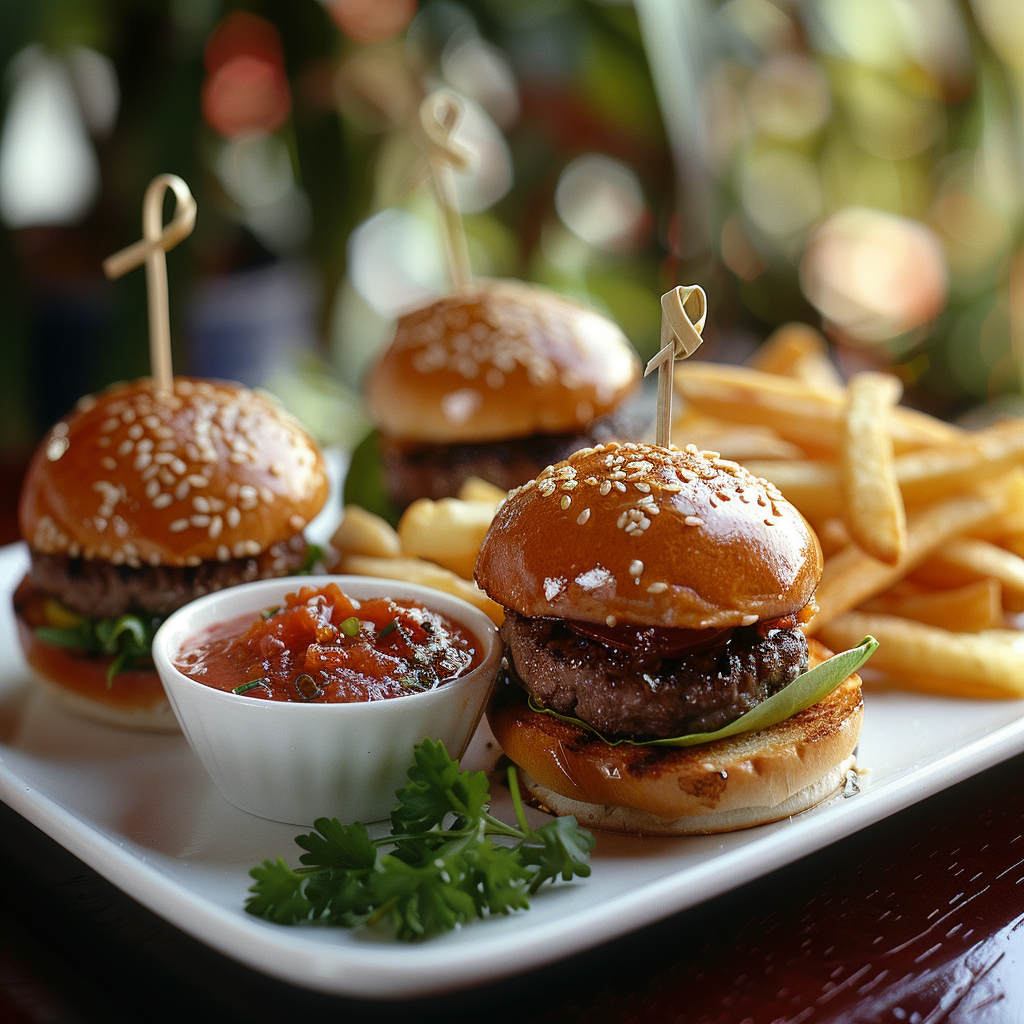 Mini burgers apéritifs maison