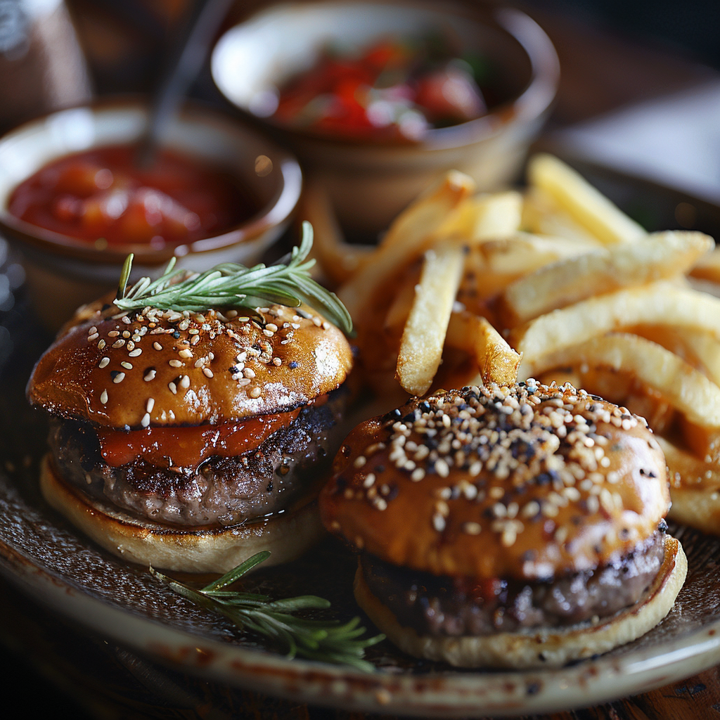 Mini burgers apéritifs maison