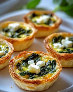 Mini-quiches Épinards Feta