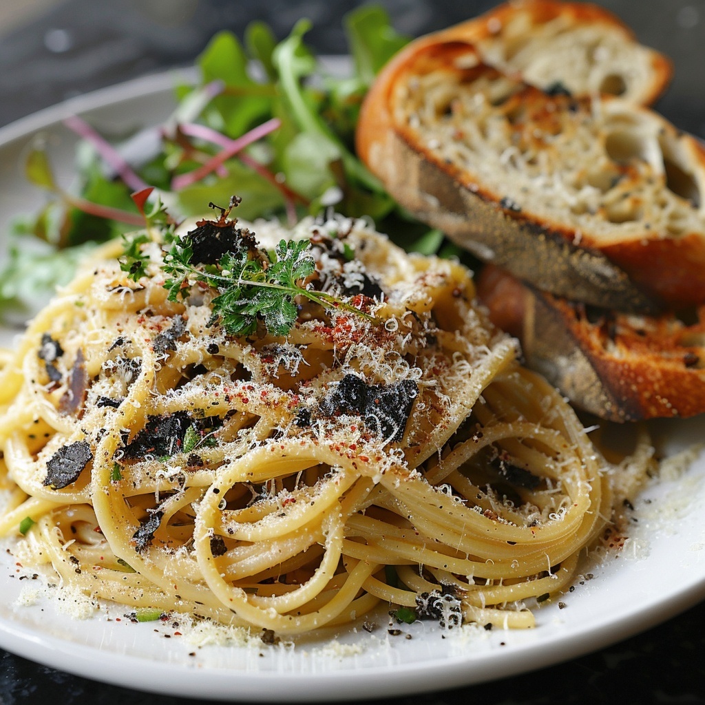 Pâtes à la truffe et parmesan