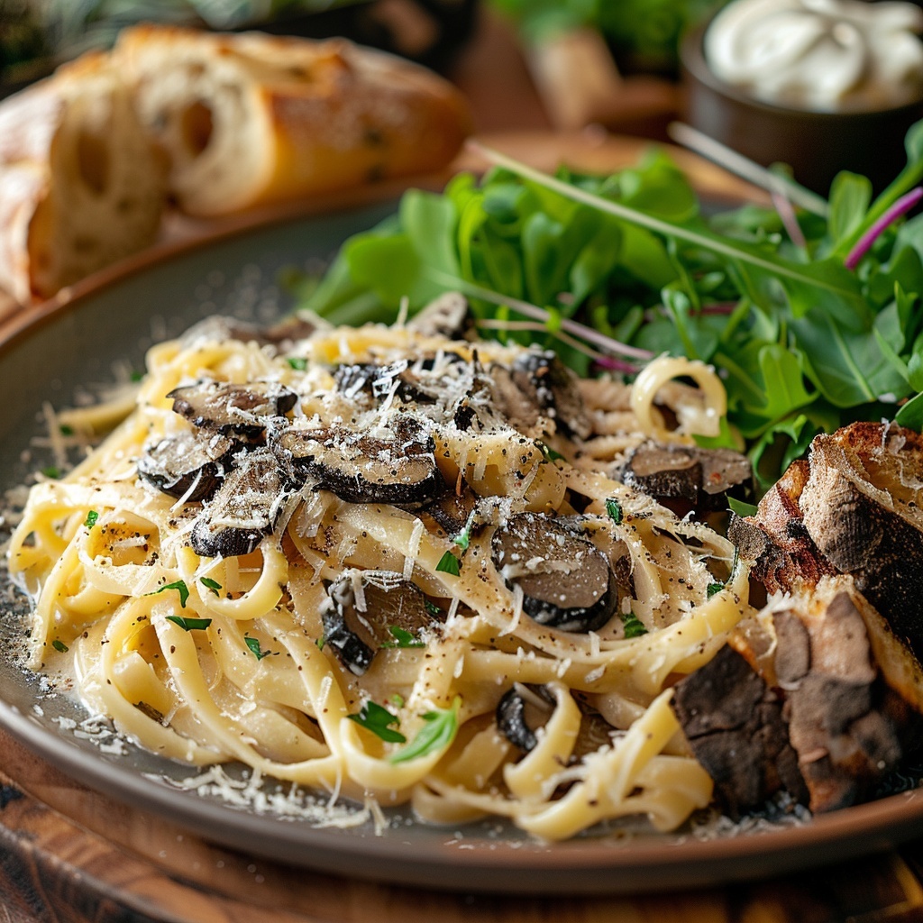 Pâtes à la truffe et parmesan