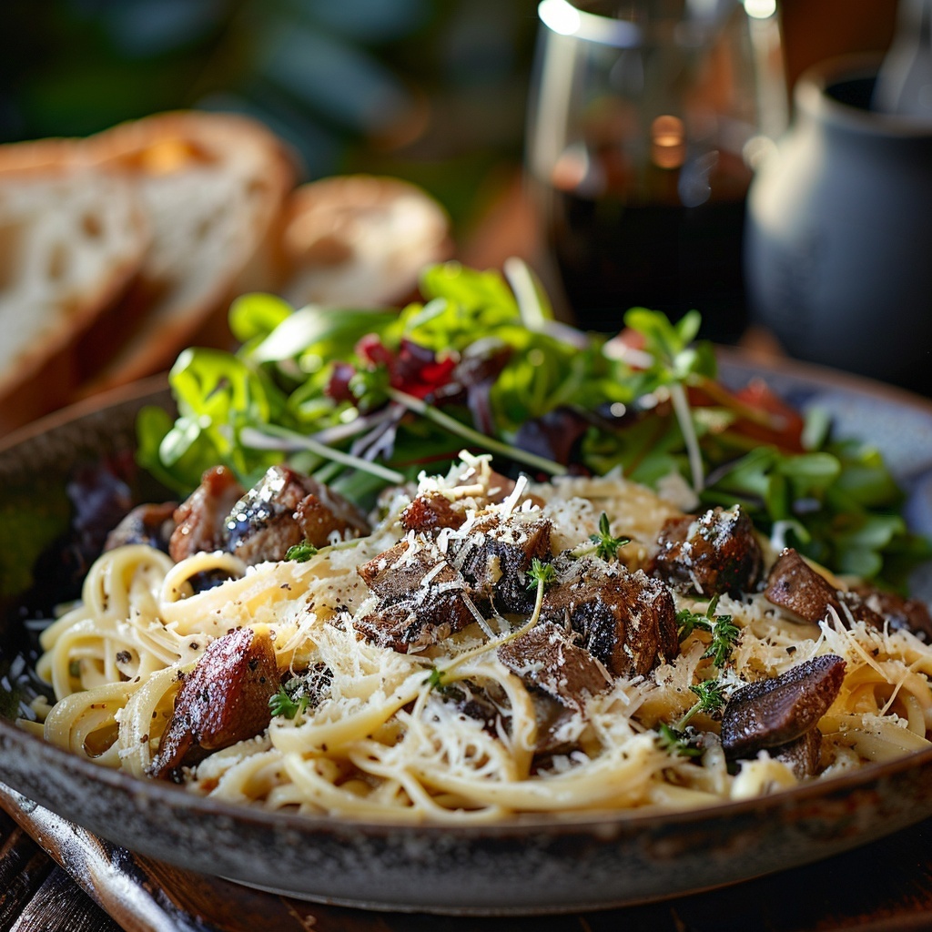 Pâtes à la truffe et parmesan