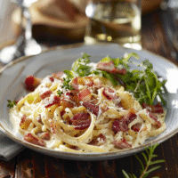 Pâtes carbonara à la française : Recette facile et savoureuse