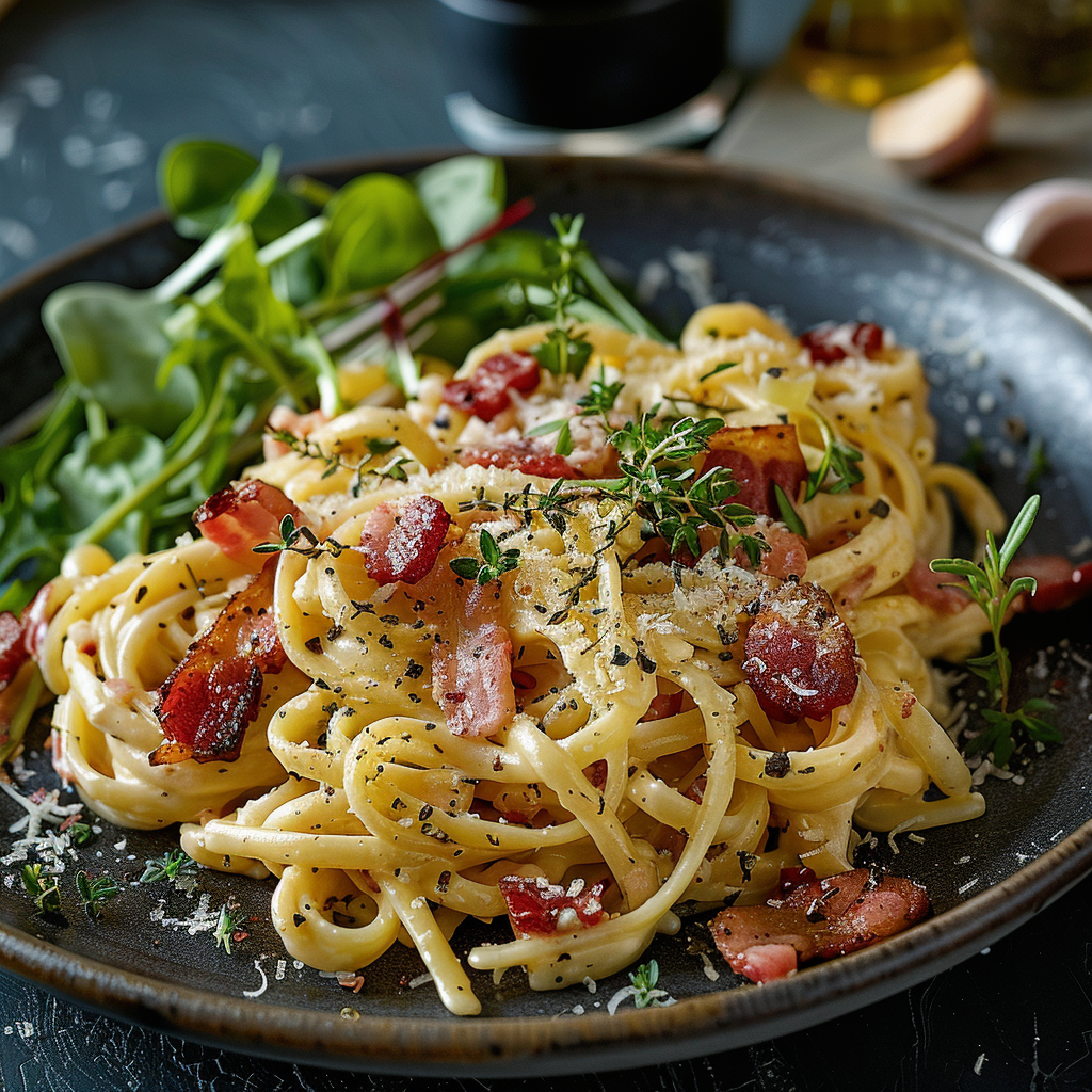 Pâtes carbonara à la française