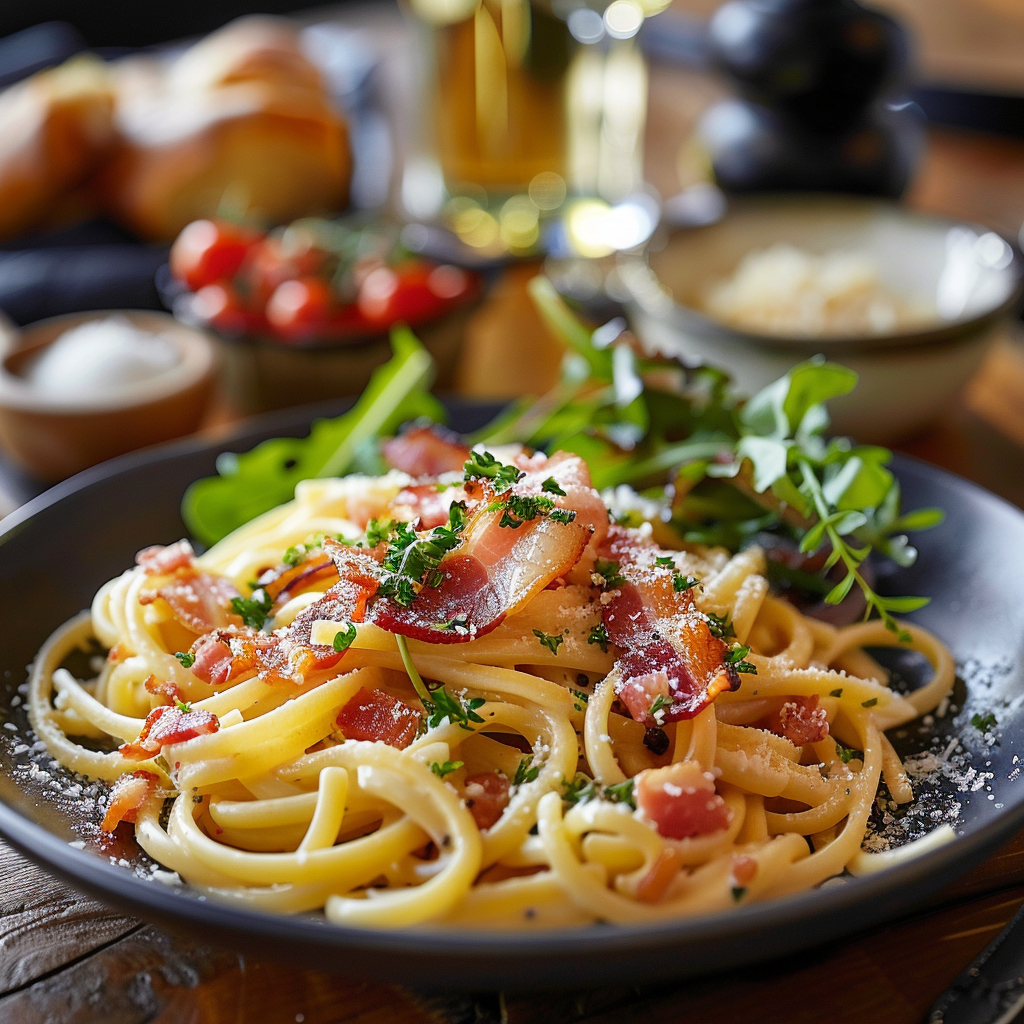 Pâtes carbonara à la française