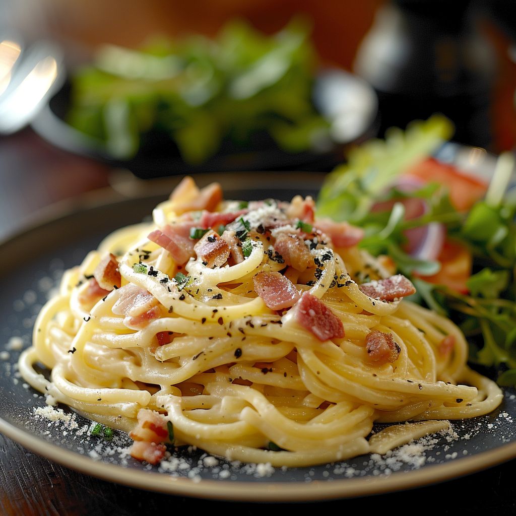 Pâtes carbonara à la française