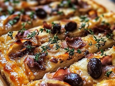 Pissaladière Colorée Savoureuse : Recette Facile