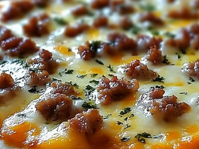 Pizza Petit-Déjeuner Saucisse : Recette Rapide