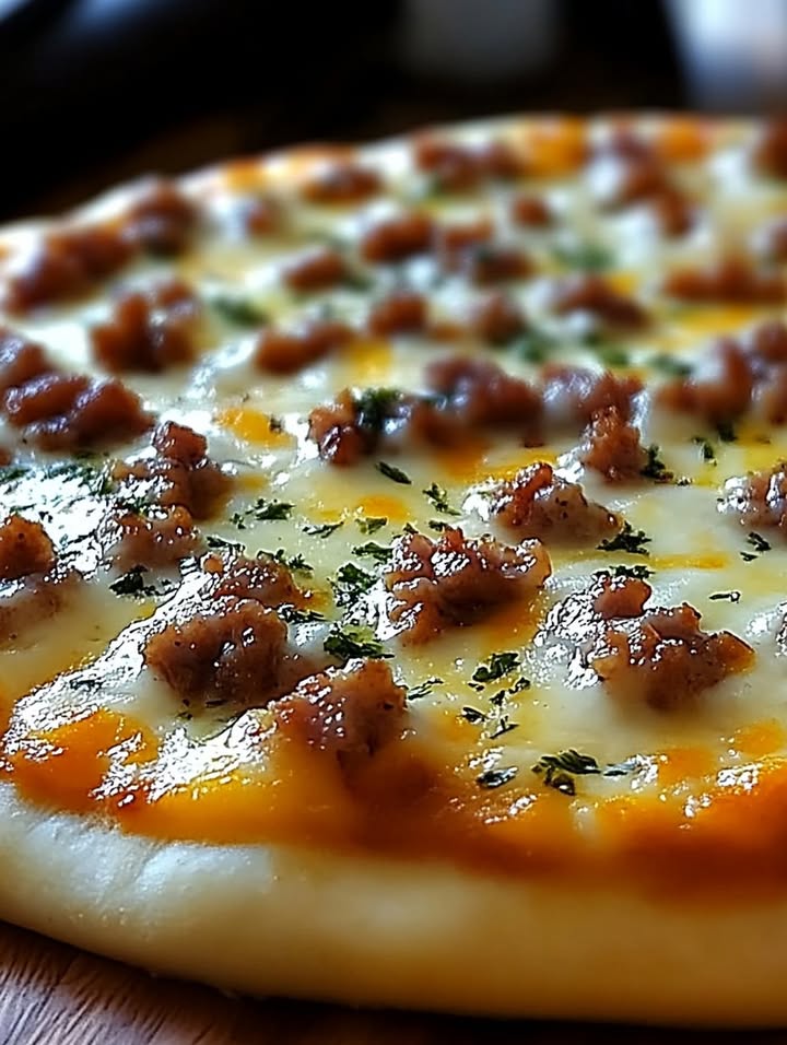 Pizza Petit-Déjeuner Saucisse