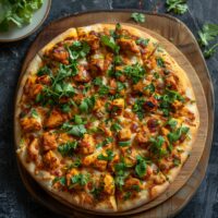 Pizza au poulet curry : la recette facile et savoureuse