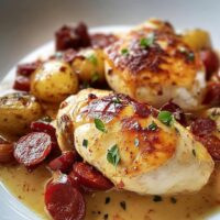 Poulet Chorizo Crémeux : Recette Savoureuse et Facile à Préparer